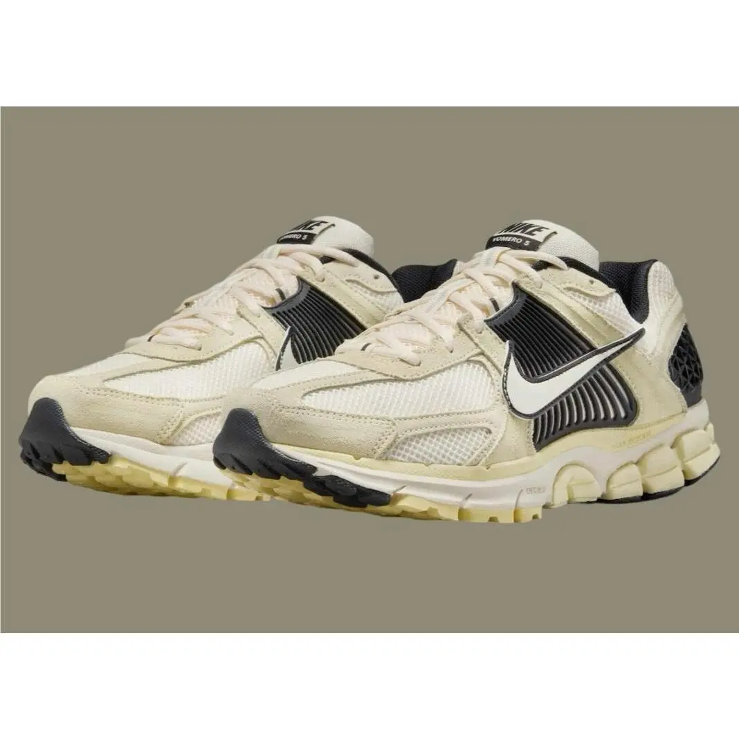 Nike Zoom Vomero 5 Alabaster Black HF1553-701 Size 12 +$20 Discount - Beige