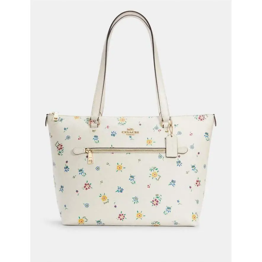 Coach Choices: Gallery Tote Floral Tote+wallet 3 pc Set Accessories 4 Colors