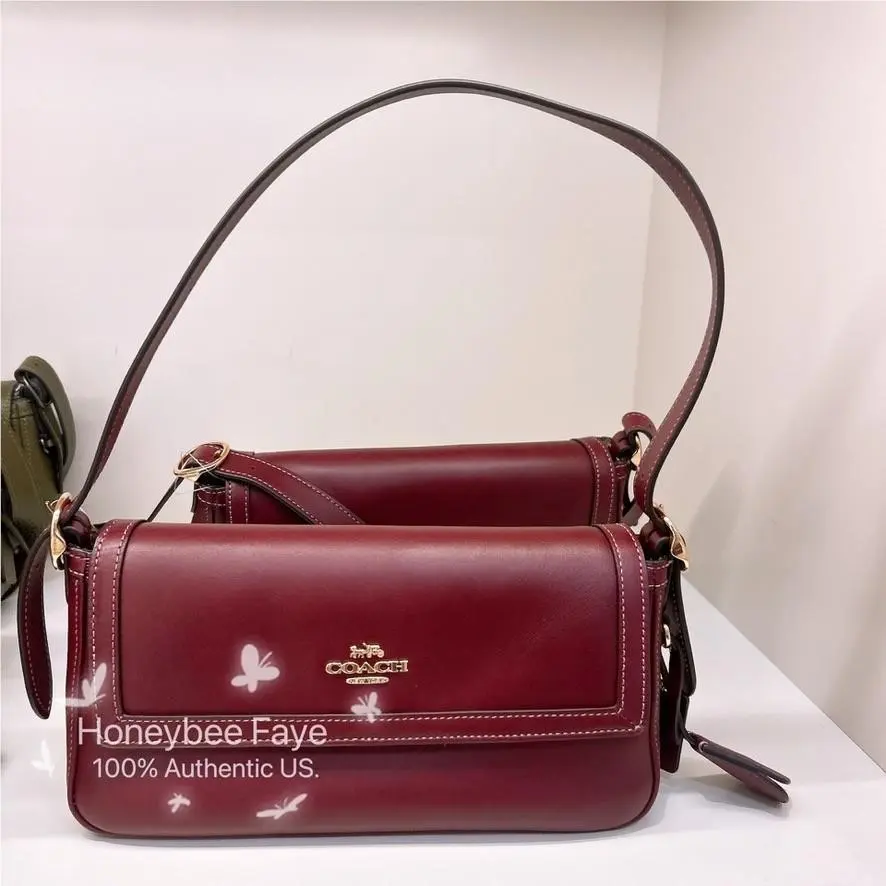 Coach Etta Small Flap Shoulder Bag CCV63/CCV64/CCV65 Two Straps