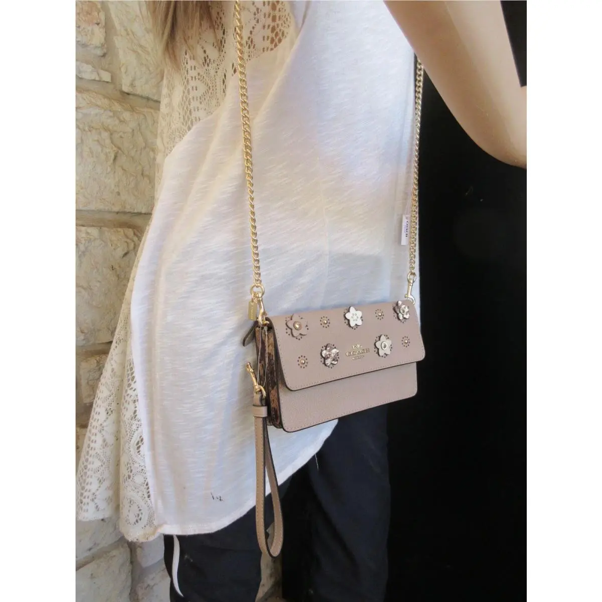 Coach  bag  - Coach Klare  Flover/Foldover Lilly - Klare Lilly - Beige IM/Taupe or SV/Pink blush, Hardware: Pink/Silver, Brown/Gold, Exterior: Neutral/Beige /Light Brown OR Pink Blush
