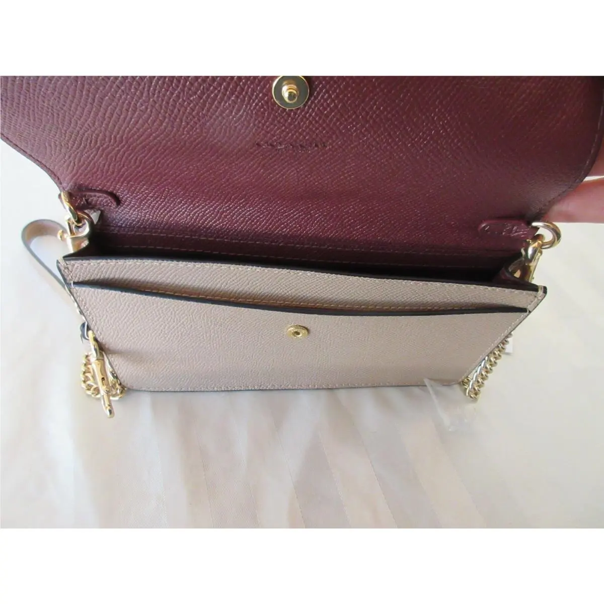 Coach  bag  - Coach Klare  Flover/Foldover Lilly - Klare Lilly - Beige IM/Taupe or SV/Pink blush, Hardware: Pink/Silver, Brown/Gold, Exterior: Neutral/Beige /Light Brown OR Pink Blush