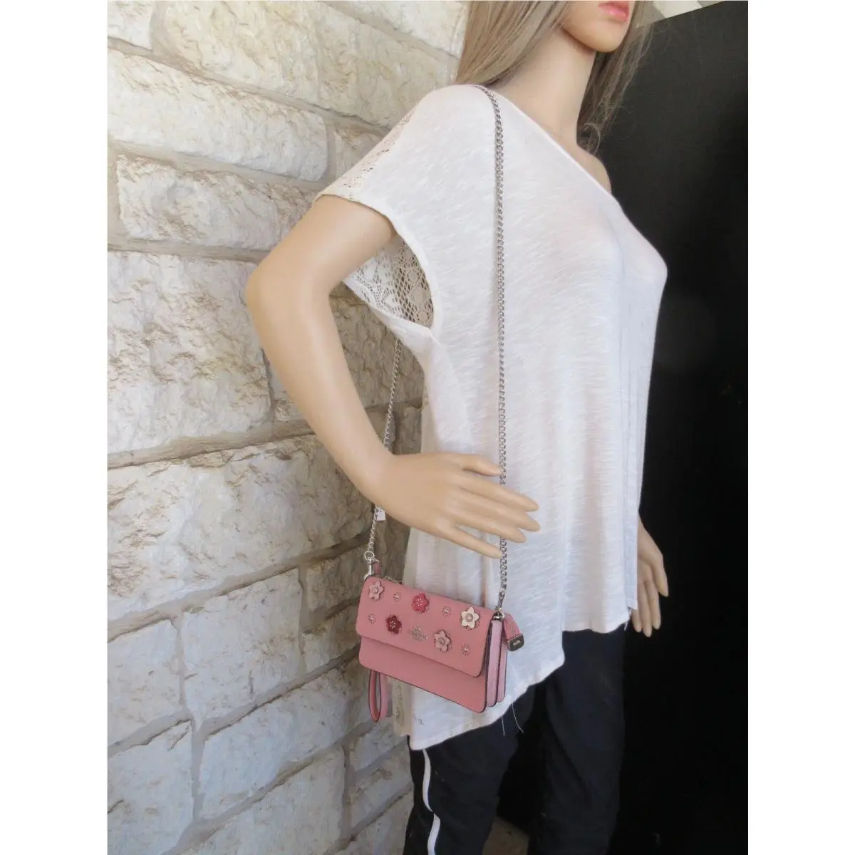 Coach  bag  - Coach Klare  Flover/Foldover Lilly - Klare Lilly - Beige IM/Taupe or SV/Pink blush, Hardware: Pink/Silver, Brown/Gold, Exterior: Neutral/Beige /Light Brown OR Pink Blush