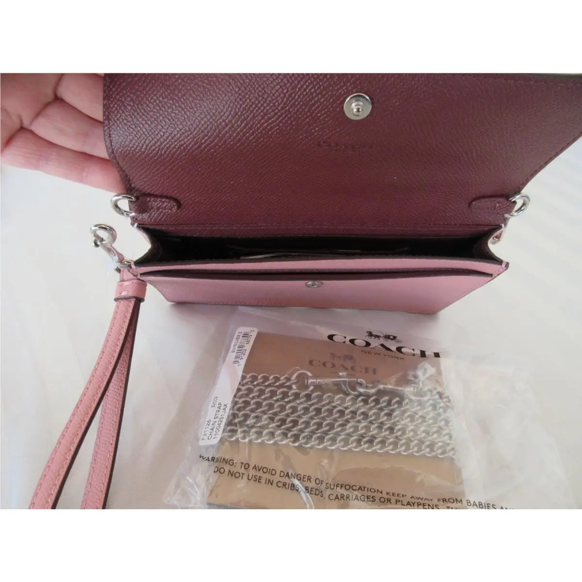 Coach  bag  - Coach Klare  Flover/Foldover Lilly - Klare Lilly - Beige IM/Taupe or SV/Pink blush, Hardware: Pink/Silver, Brown/Gold, Exterior: Neutral/Beige /Light Brown OR Pink Blush