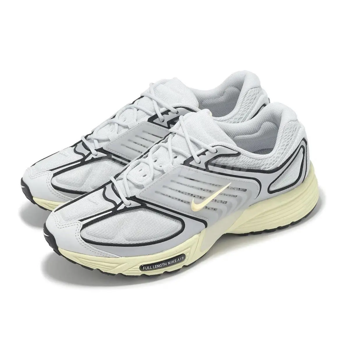 Nike Men`s Air Pegasus Wave Running Shoes Platinum Black IB0612 -008 Size 12 - Gray, Manufacturer: Pure Platinum/Metallic Platinum/Black/Alabaster