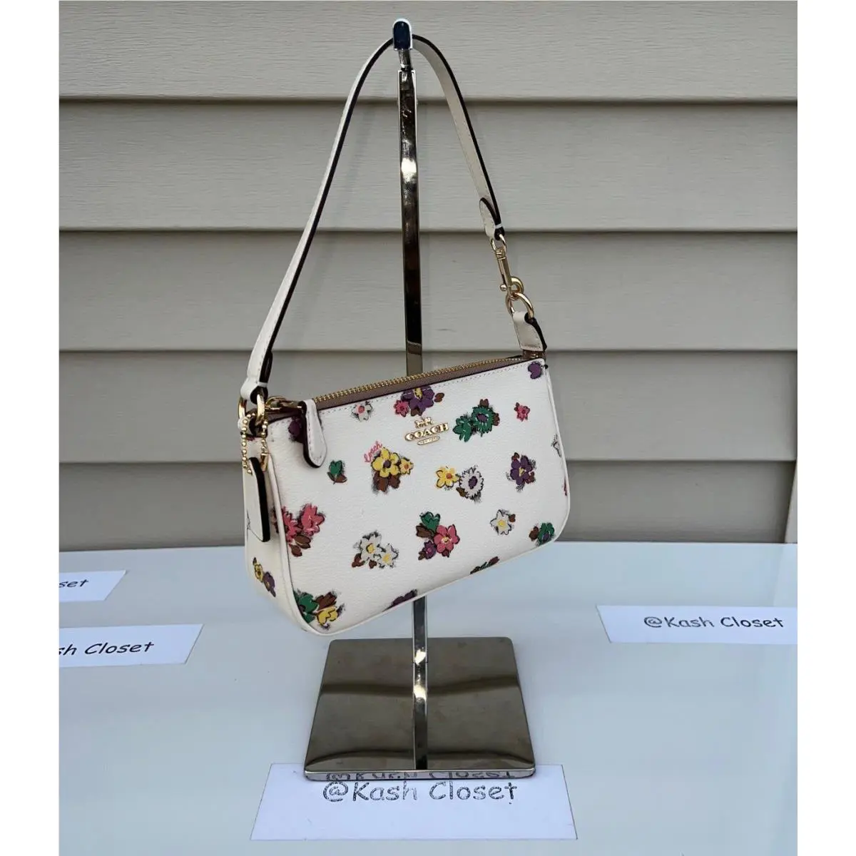 Coach Purse Wristlet Nolita 19 Spaced Floral Field Print Shoulder Bag Handbag