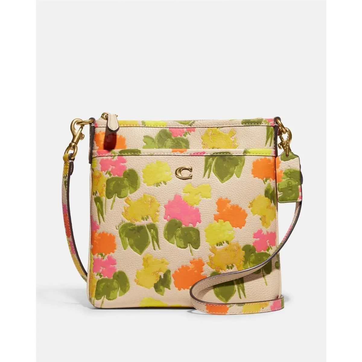 Coach Kitt Messenger Crossbody with Floral Print