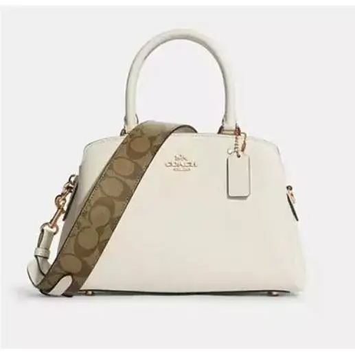 Coach Mini Lillie Carryall with Signature Canvas Detail