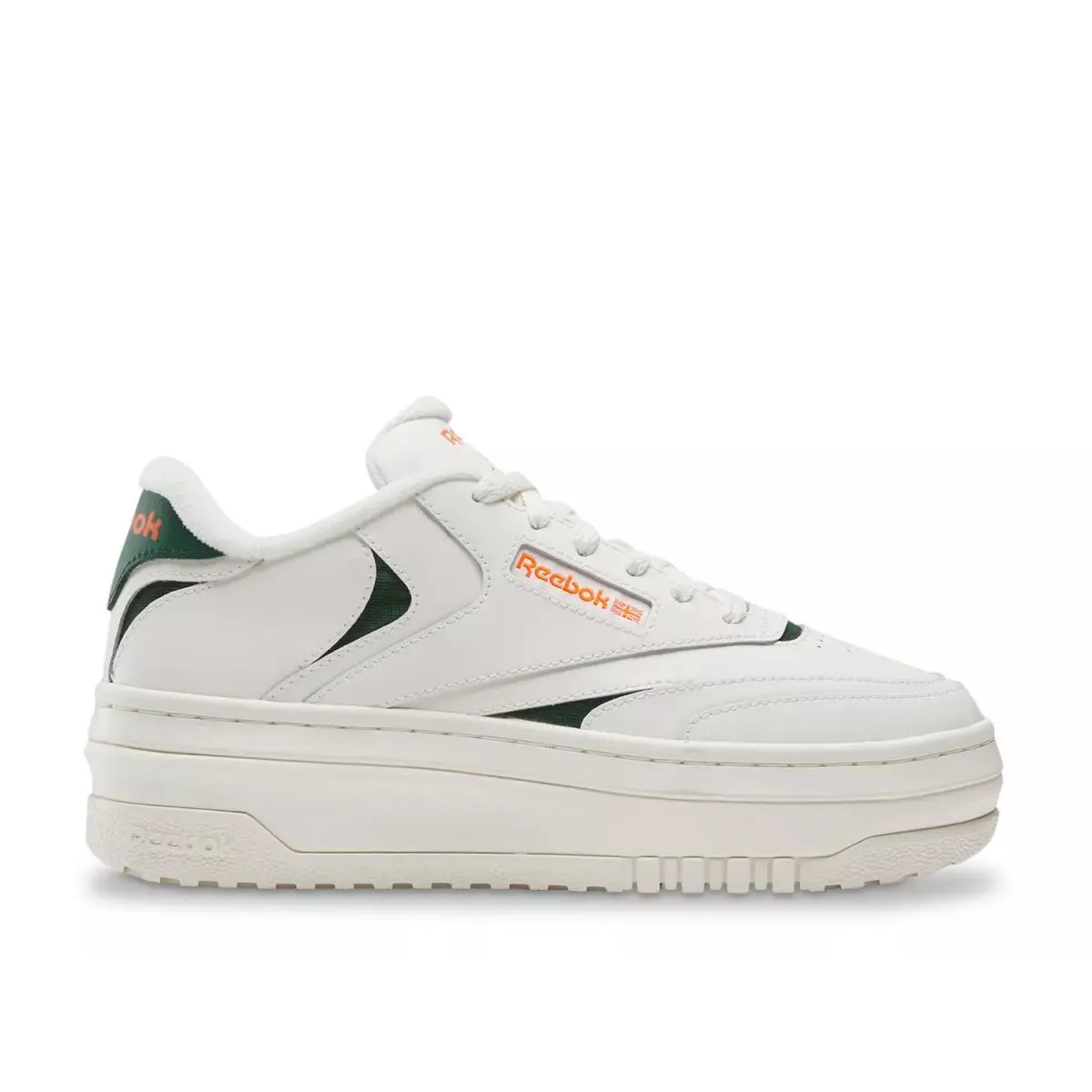 Woman`s Fashion Sneakers Reebok Club C Extra Sneaker - Off White/Dark Green