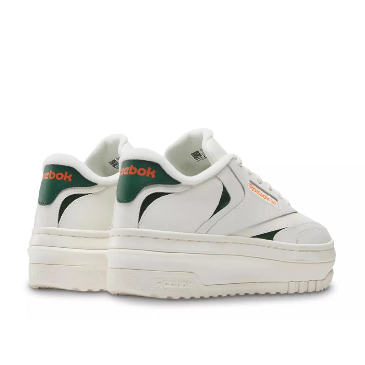 Reebok shoes - Off White/Dark Green 1