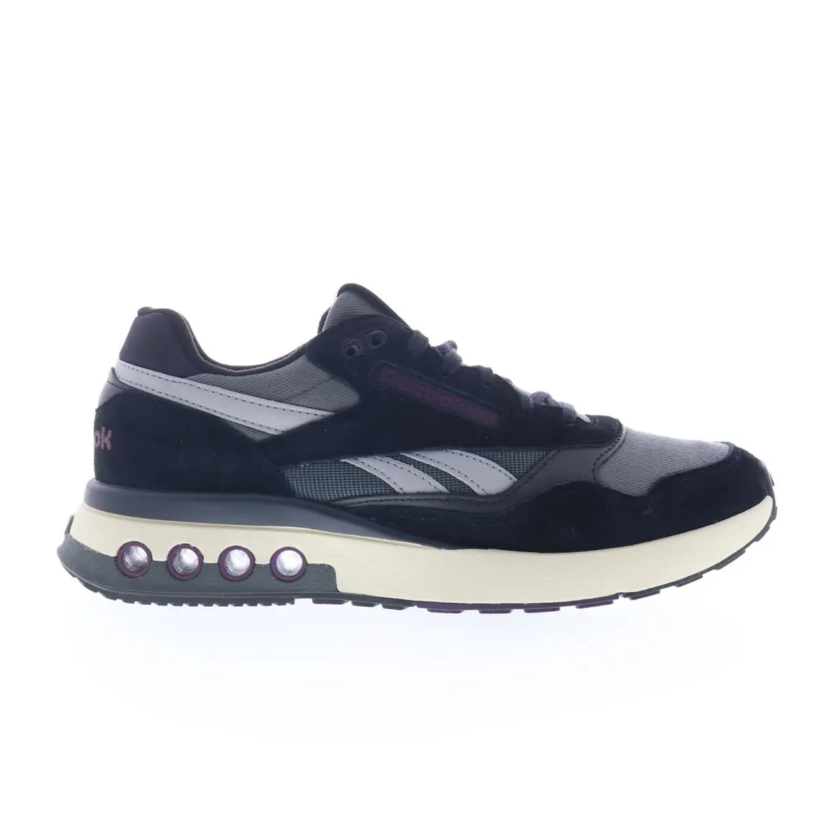 Reebok Ers World Mens Black Suede Lace Up Lifestyle Sneakers Shoes - Black