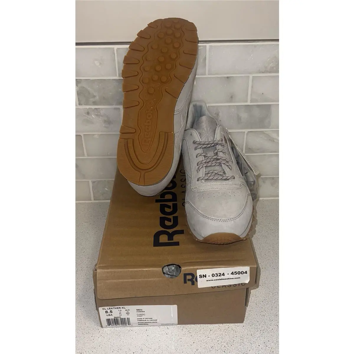 Reebok shoes - Reebok Classic - Classic - AR0586 - Brown, Manufacturer: Steel/White (UPC: 0889138742262) 7