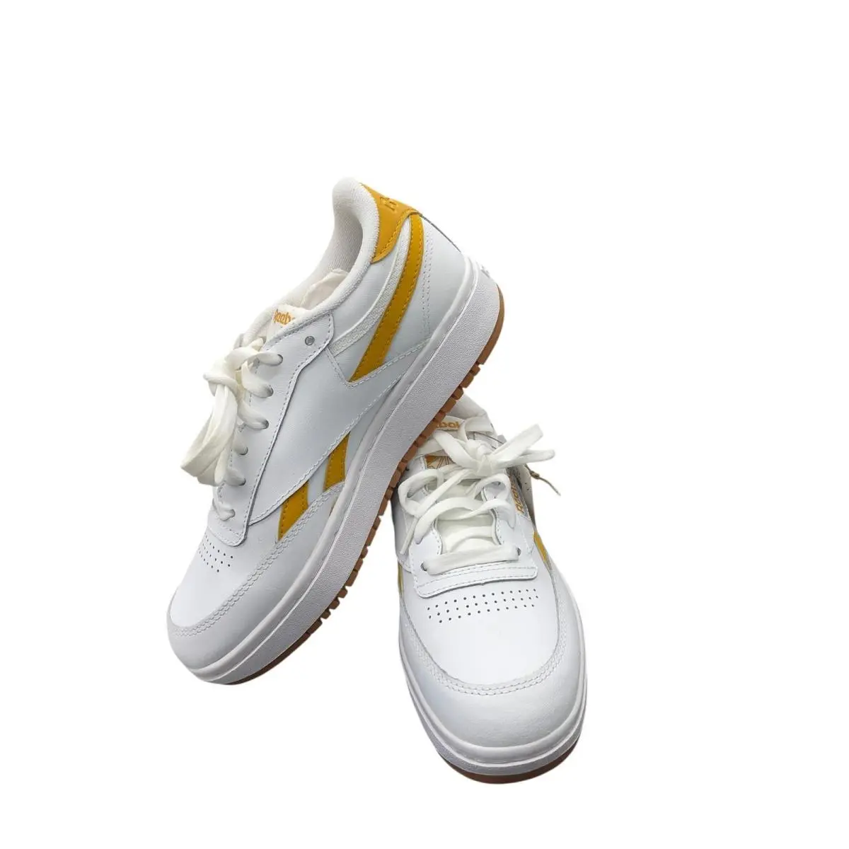 Reebok shoes - Club C double - Club double - LIH98 - White/Bright Ochre/Gum (UPC: 195740722937) 8