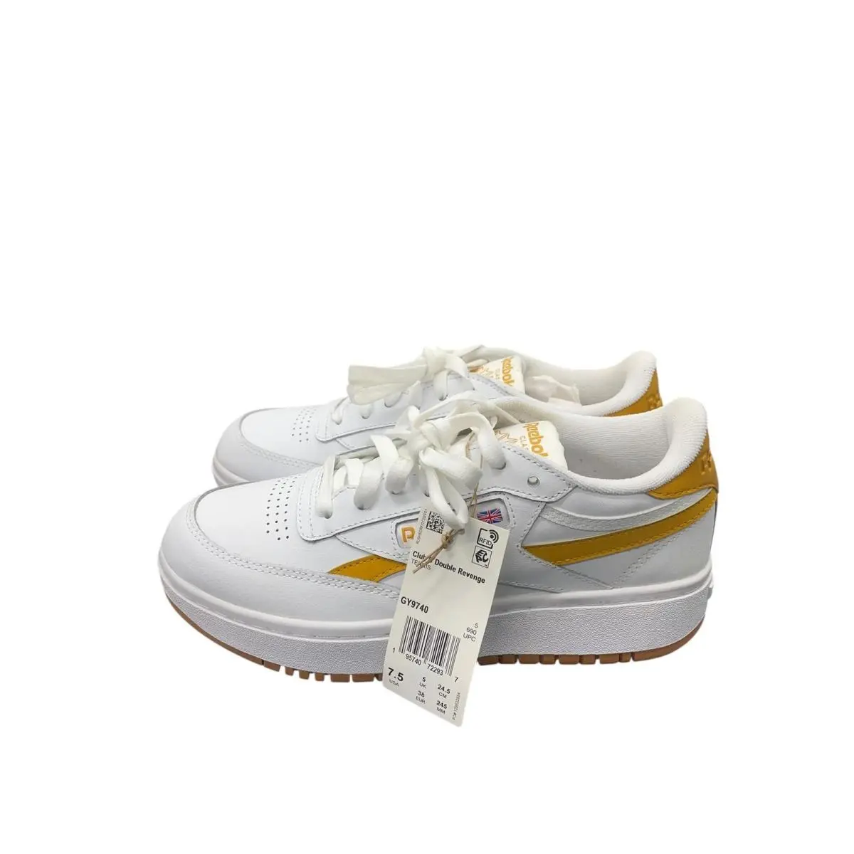 Reebok shoes - Club C double - Club double - LIH98 - White/Bright Ochre/Gum (UPC: 195740722937) 0