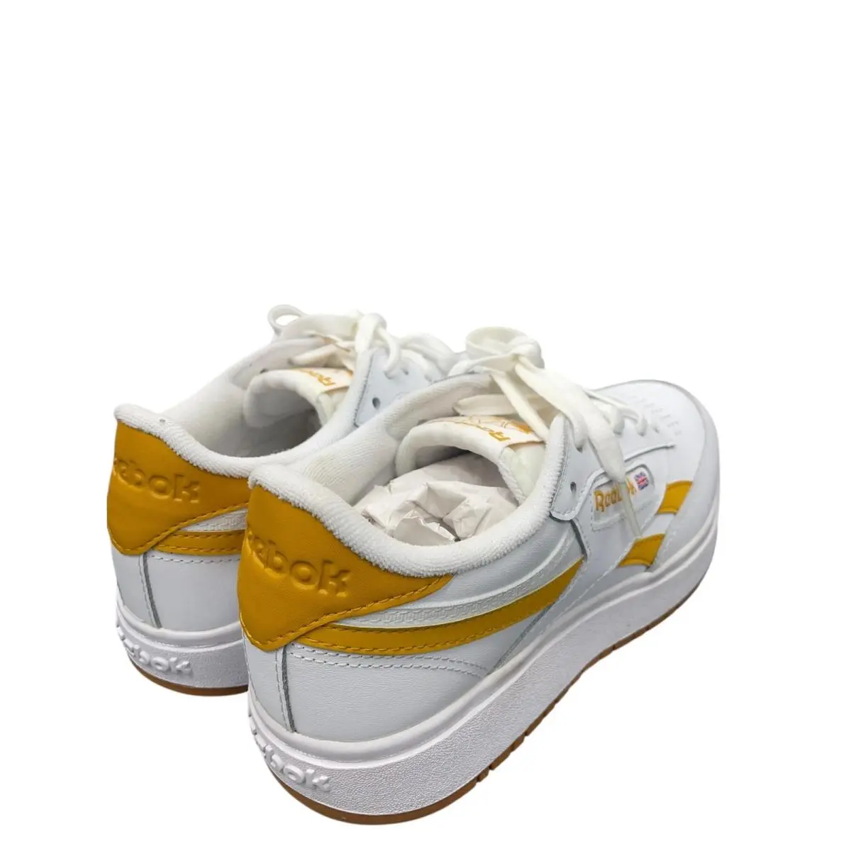 Reebok shoes - Club C double - Club double - LIH98 - White/Bright Ochre/Gum (UPC: 195740722937) 3
