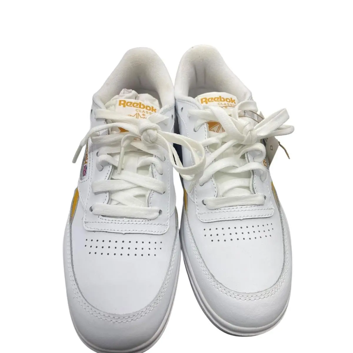 Reebok shoes - Club C double - Club double - LIH98 - White/Bright Ochre/Gum (UPC: 195740722937) 7