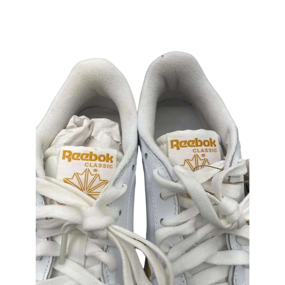 Reebok shoes - Club C double - Club double - LIH98 - White/Bright Ochre/Gum (UPC: 195740722937) 1