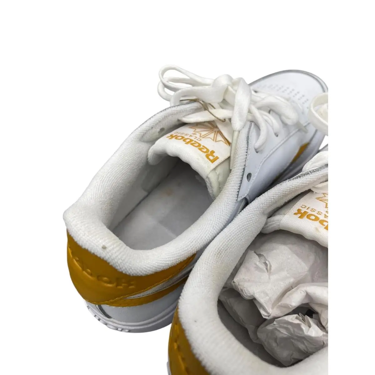 Reebok shoes - Club C double - Club double - LIH98 - White/Bright Ochre/Gum (UPC: 195740722937) 5