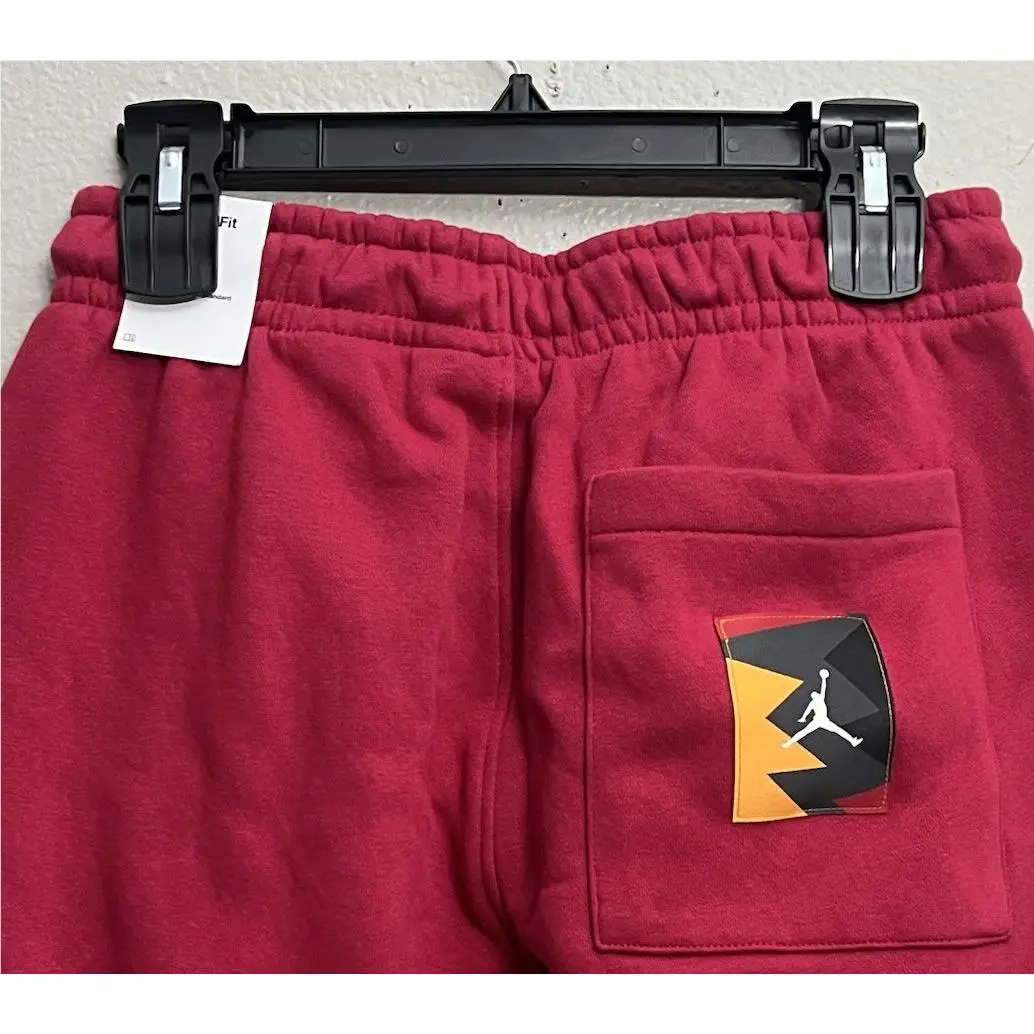 Nike clothing - Nike Air Jordan Flight MVP Fleece Jogger Pants - FB7027-619 - Cardinal Red (UPC: 196608172574) 4