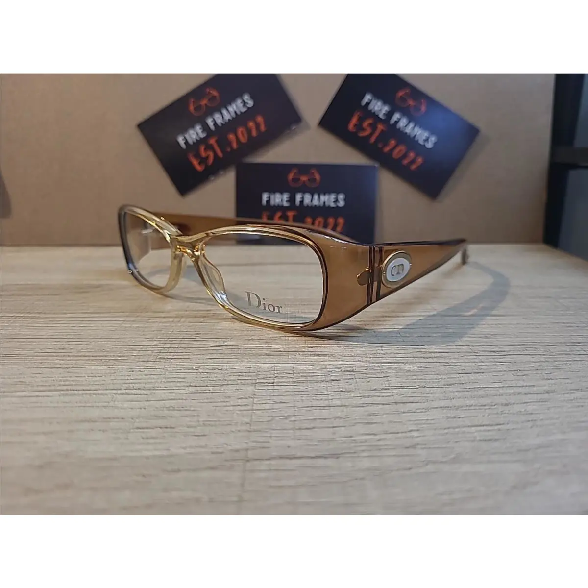 Christian Dior CD3151 Oeu Vintage Clear Brown Dior Eyeglasses Frames 52-14-125