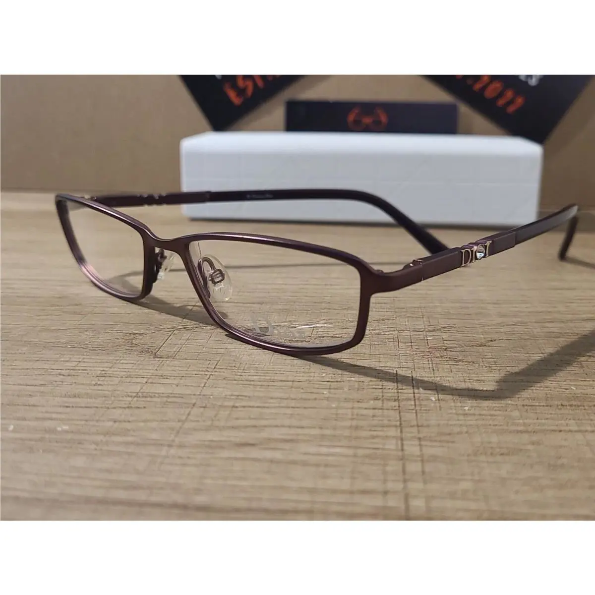 Christian Dior CD3713 Nku Matte Purple w. Diamond Eyeglasses Frames 50-16-135