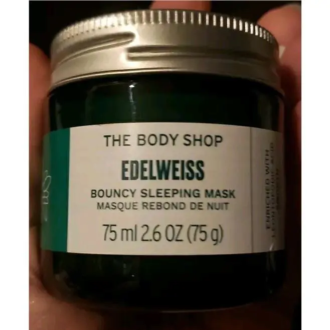 The Body Shop Edelweiss Bouncy Sleeping Mask 75ml Vegan 2.6 Oz by THE BODY SHOP
