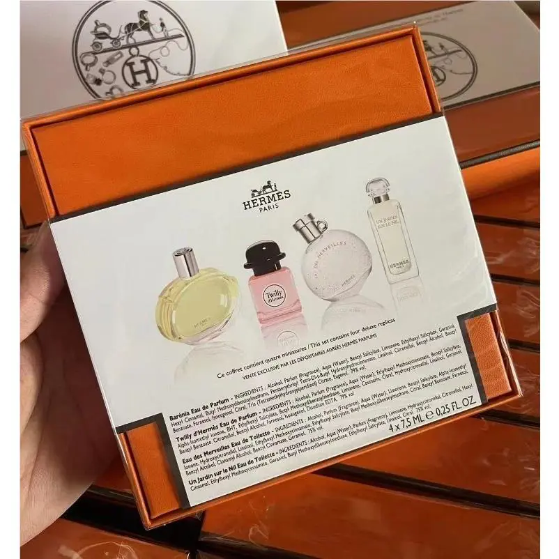 6 Sets x Hermes Mini Fragrance Discovery Gift Set Perfume 4pcs x 7.5ml