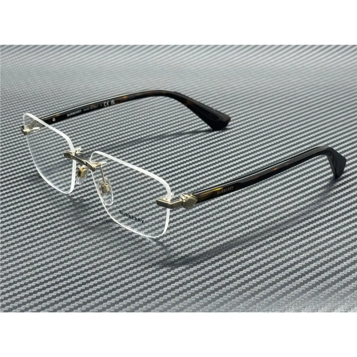 Burberry BE1392 1109 Light Gold Men`s 58 mm Eyeglasses