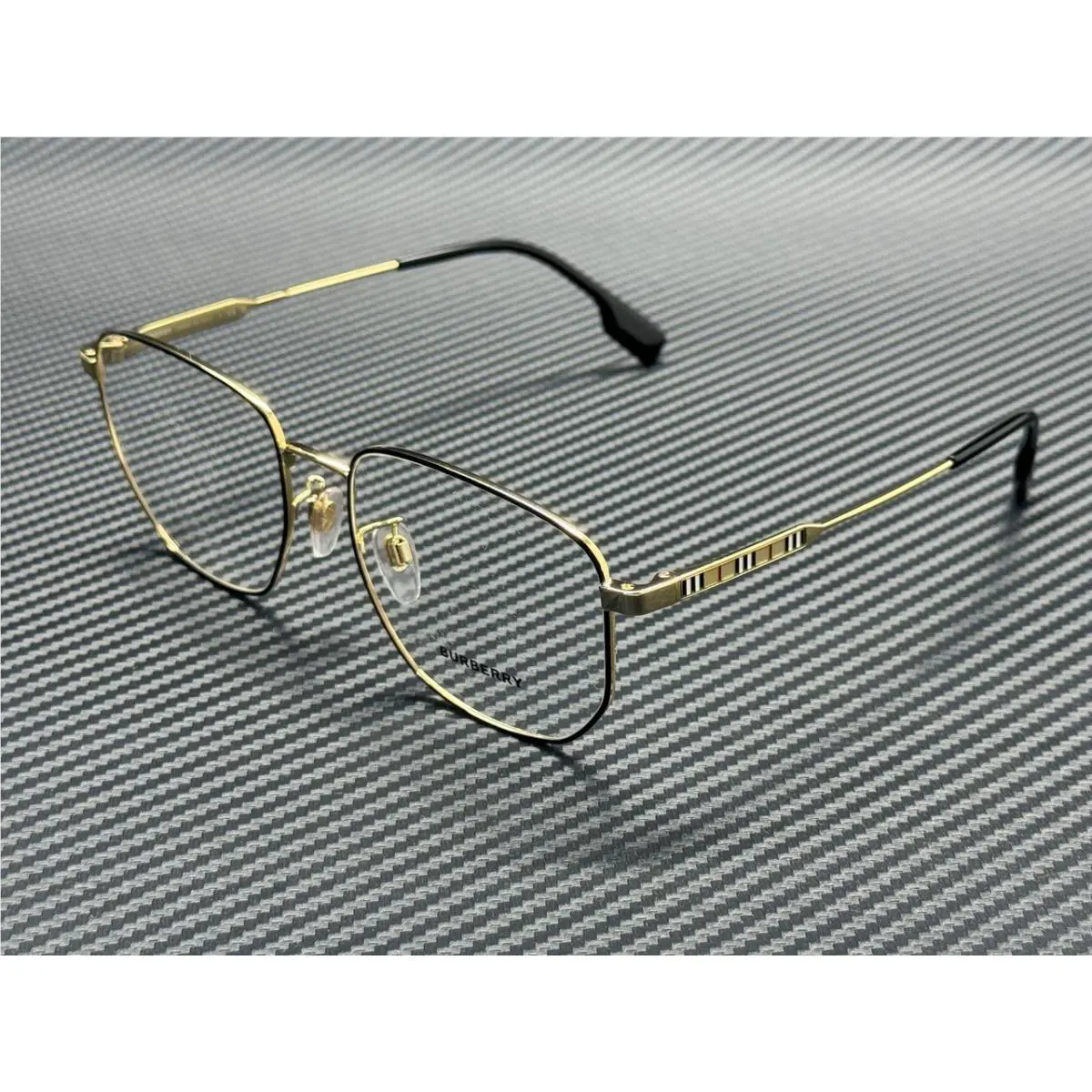 Burberry BE1352D 1318 Gold Black Men`s 56 mm Eyeglasses