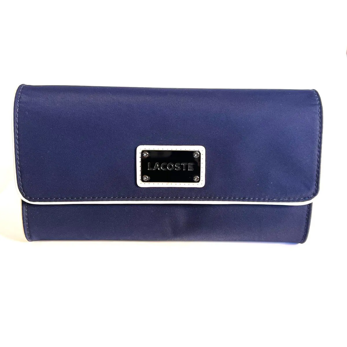 Lacoste NF0418IN Large Envelope Wallet Eclipse White