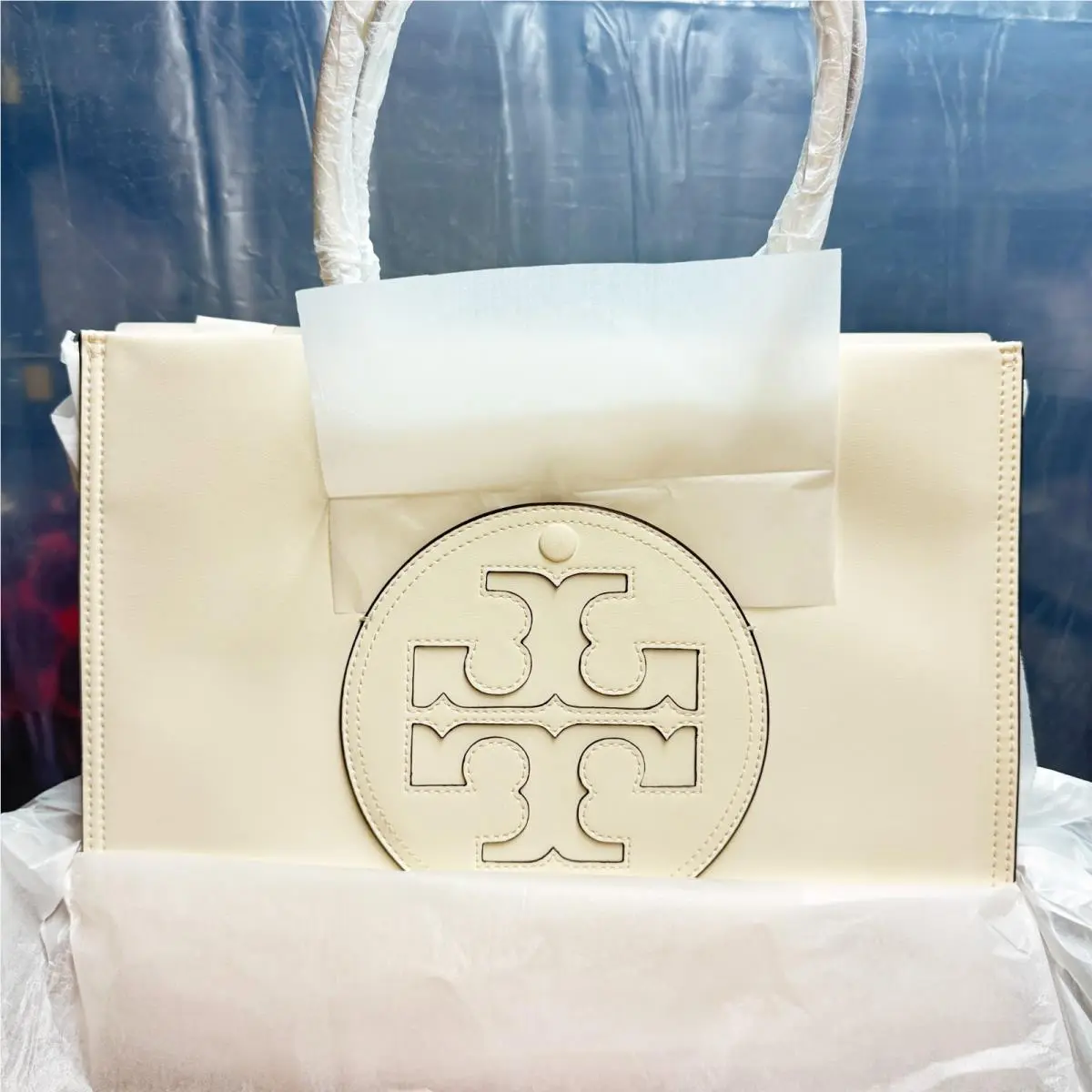 Tory Burch Small Ella Bio Tote – Warm White