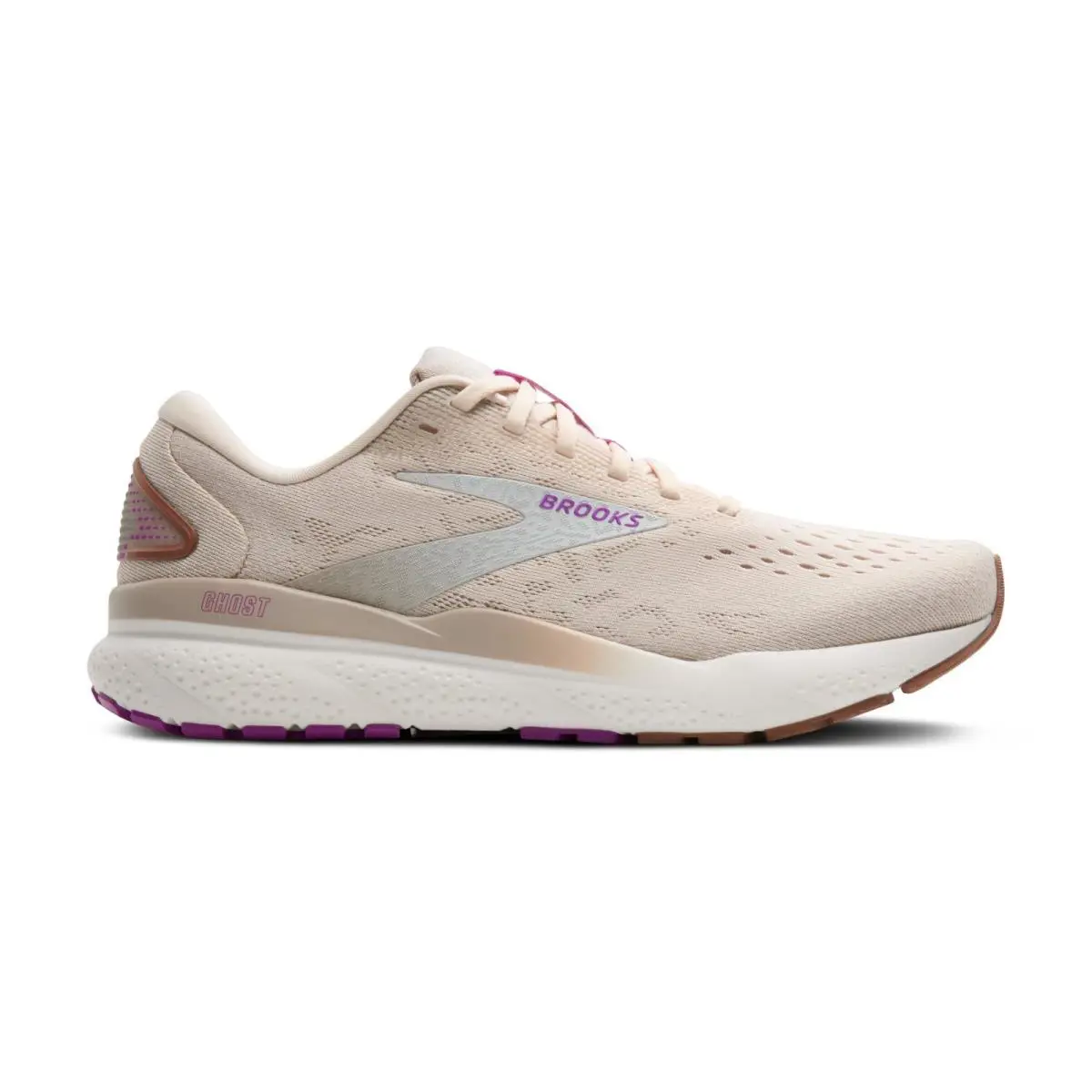 Brooks Ghost 16 120407-1B-251 Sneakers Women`s US 11 Almond Peach Running Shoes - Beige