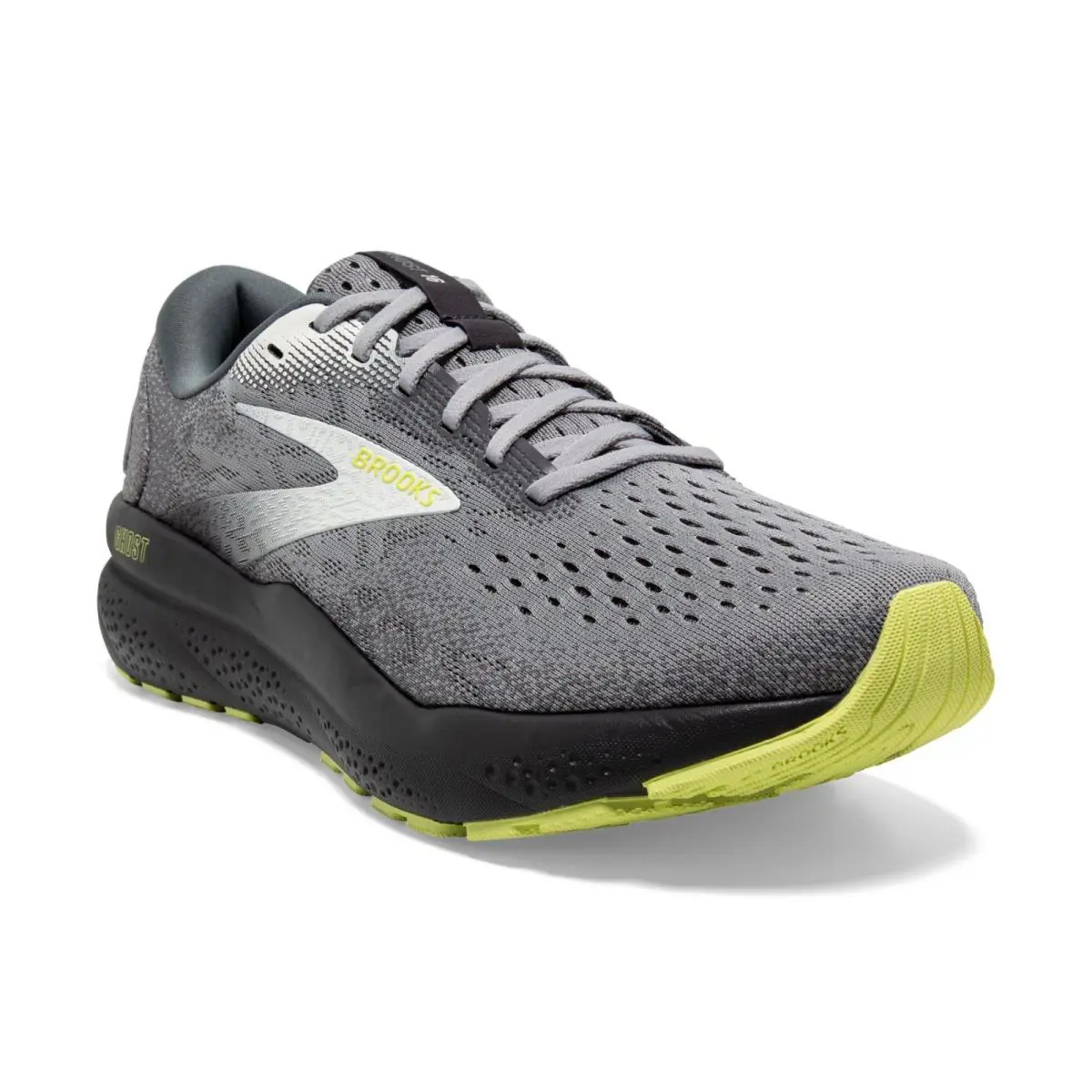 Brooks Ghost 16 110418-1D-040 Sneakers Men`s Primer Gray Lace Up Running Shoes