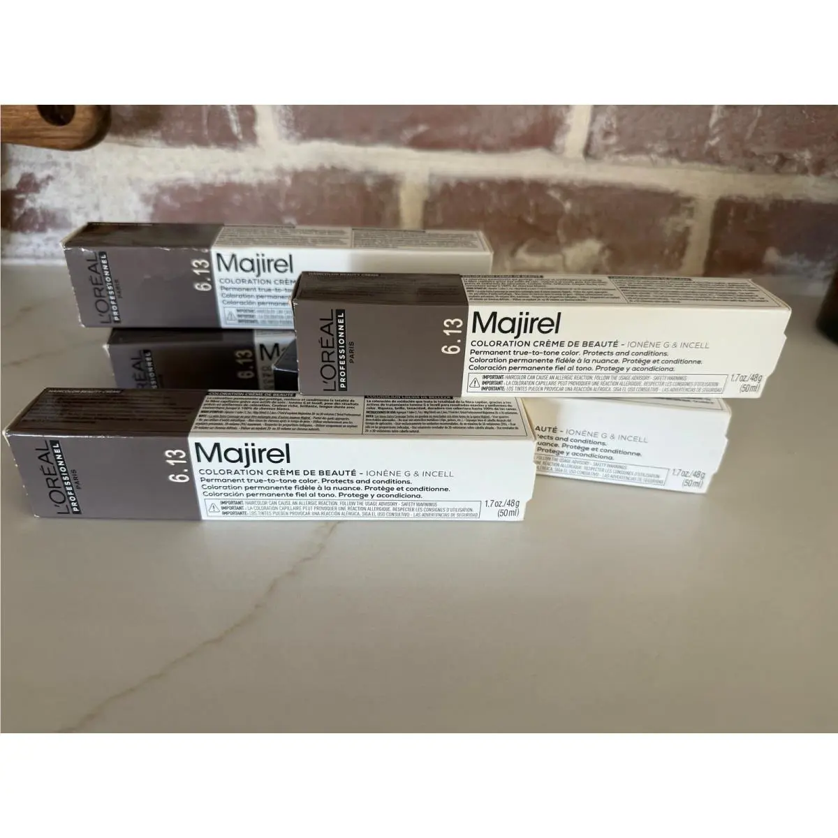 Set of 5 Loreal Professional Cool Cover Majirel in 6.13