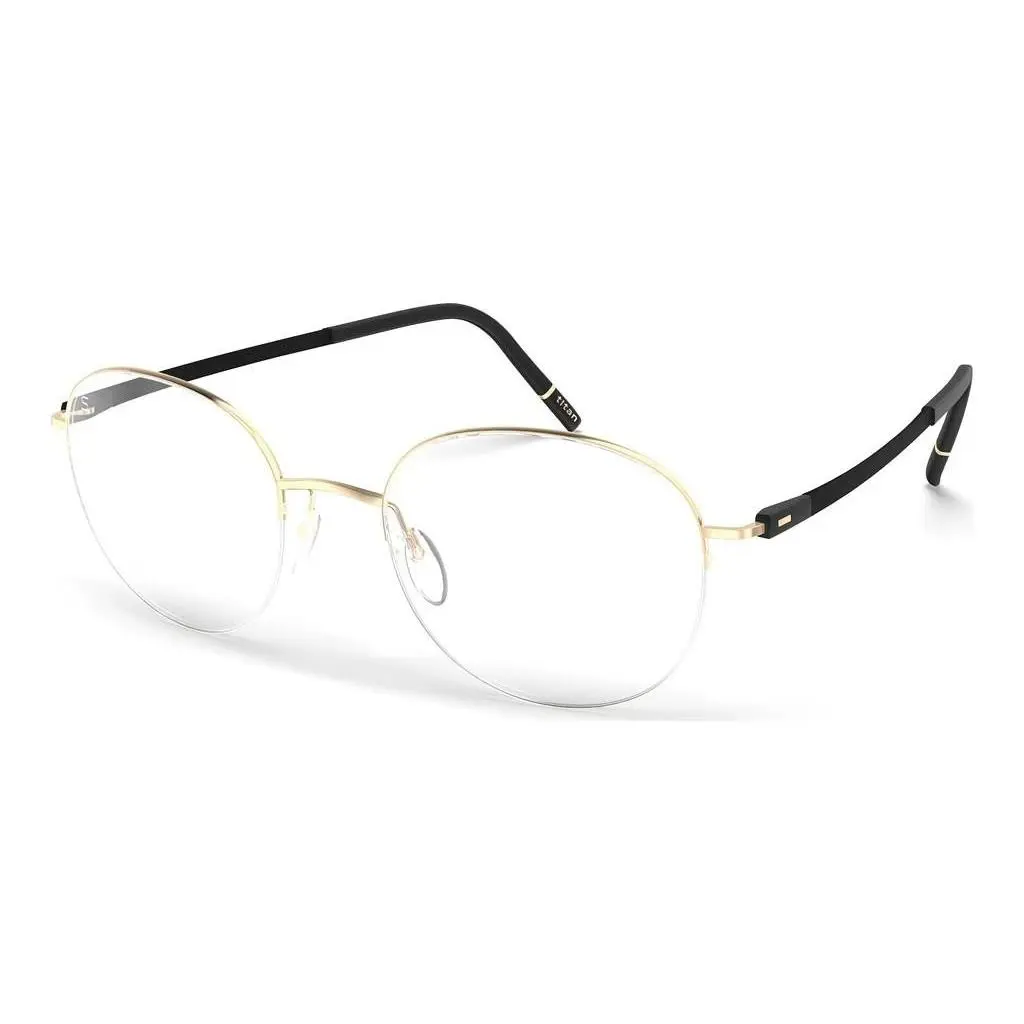 Dynamic Dawn Nylor 5572 Eyeglasses Chassis 7580 Golden Black by Silhouette