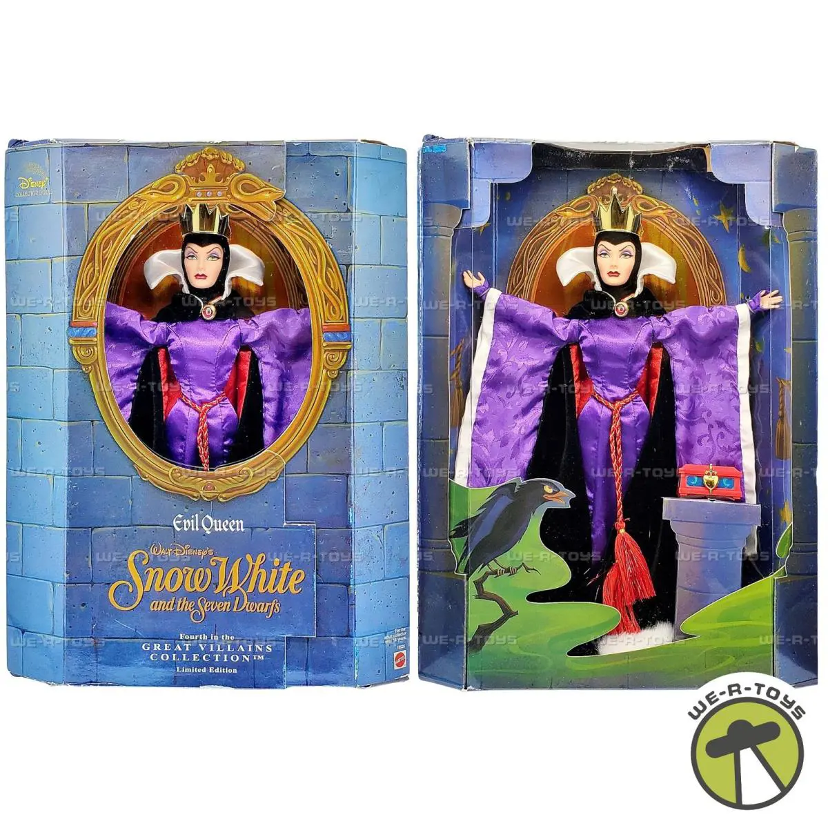 Disney`s Evil Queen From Snow White The 7 Dwarfs Barbie Doll 1998 Mattel 18626