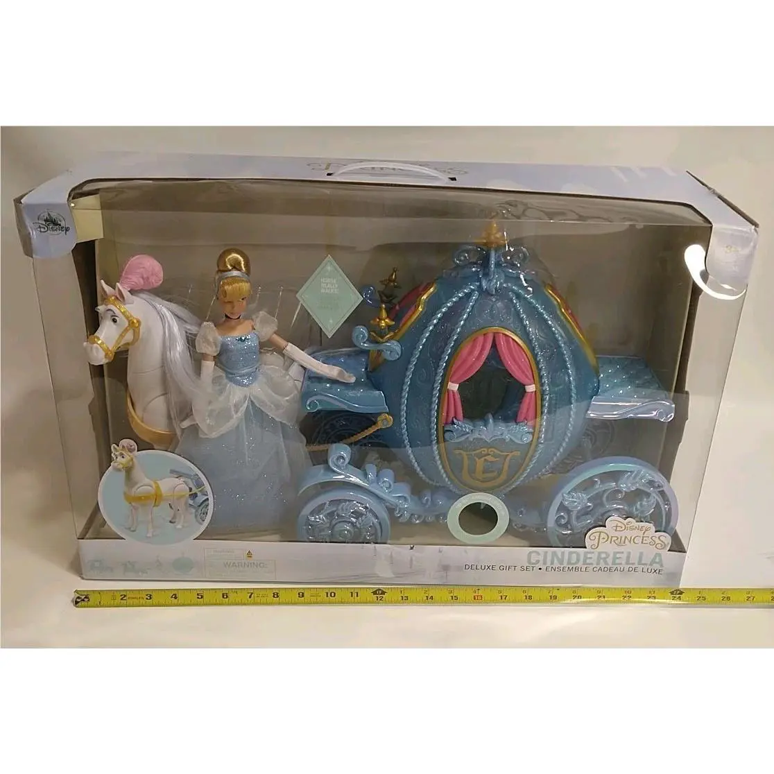 Disney Cinderella Classic Doll Deluxe Gift Set W/horse and Carriage Included