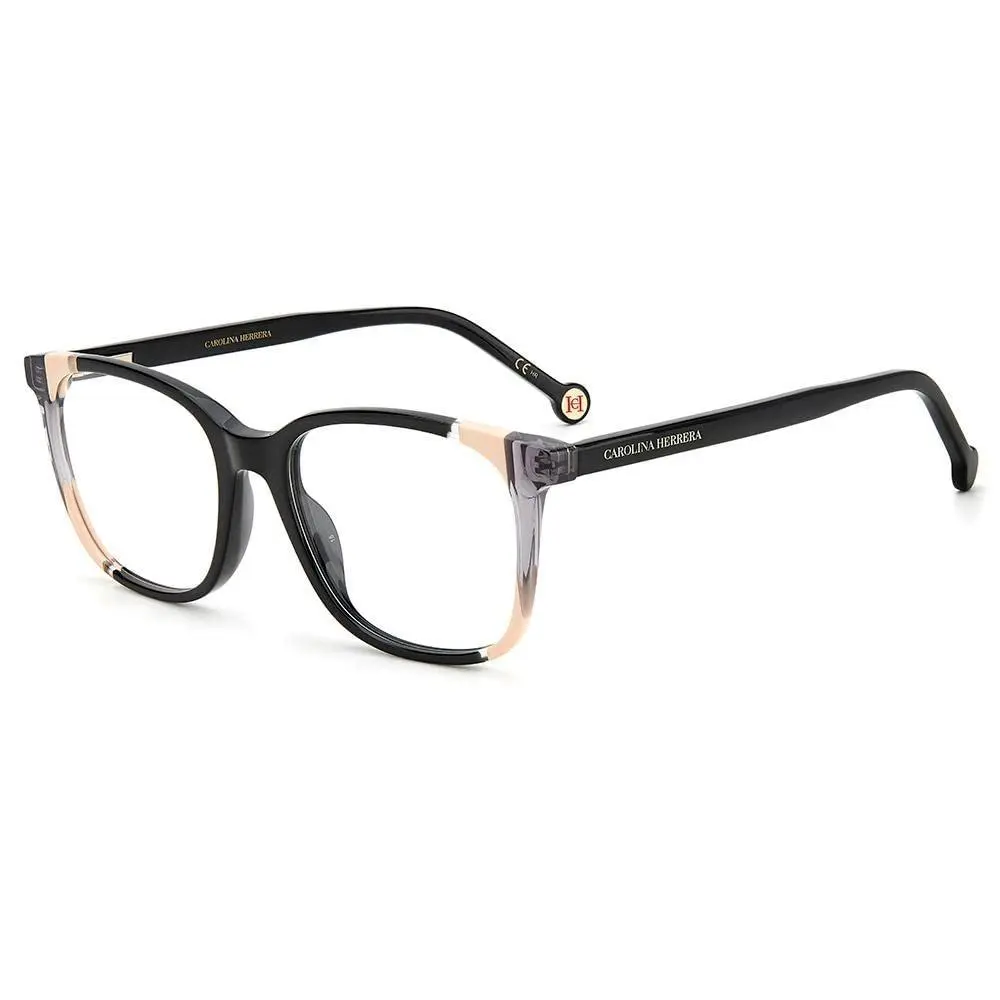 Carolina Herrera Women`s Square 52mm Eyeglasses Frames Black CH0065-KDX