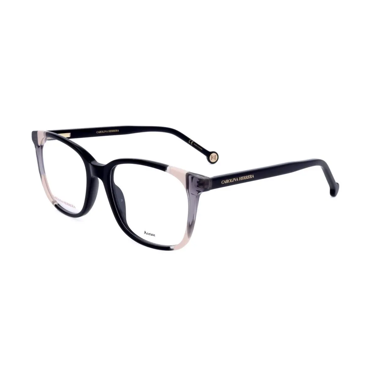 Carolina Herrera Women`s 52mm Black Opticals CH0065-KDX-52 - Frame: Black, Lens: No Color, Other Frame: Black Nude