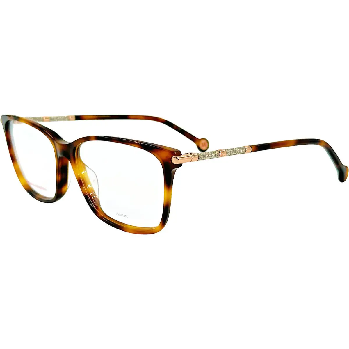 Carolina Herrera HER0199G Womens Plastic Eyeglass Frame 02LK Havana Gold 55-15 - Frame: Brown