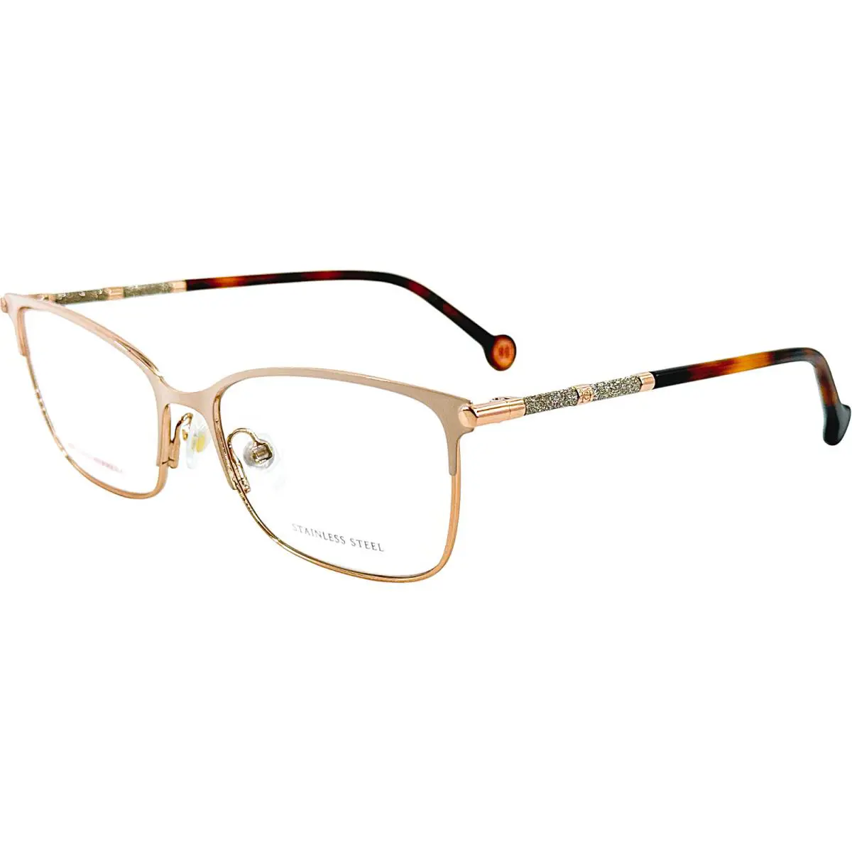 Carolina Herrera HER0200 Womens Metal Eyeglass Frame 0EYR Gold Pink 54-16 w Case - Frame: Gold