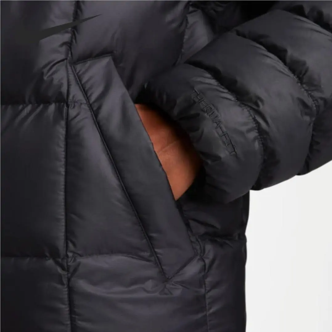 Nike clothing - Nike Sportswear Swoosh Puffer PrimaLoft Jacket - FB8729-010 - Black (UPC: 0196607991558) 6