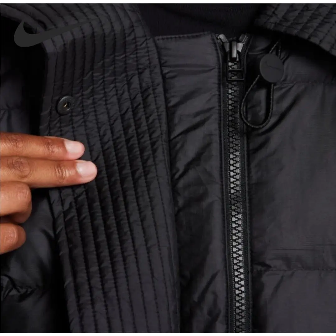 Nike clothing - Nike Sportswear Swoosh Puffer PrimaLoft Jacket - FB8729-010 - Black (UPC: 0196607991558) 7