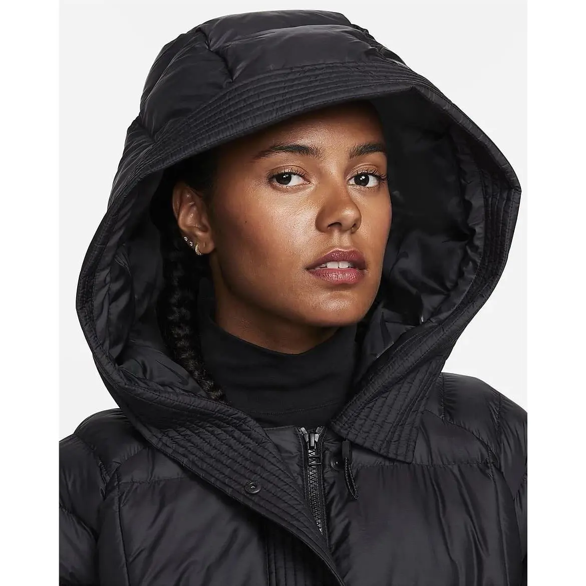 Nike clothing - Nike Sportswear Swoosh Puffer PrimaLoft Jacket - FB8729-010 - Black (UPC: 0196607991558) 1