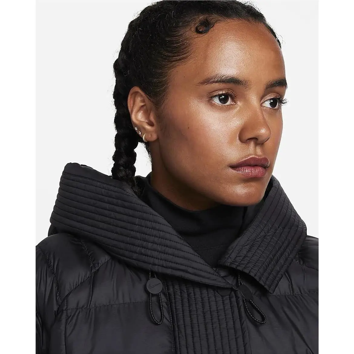 Nike clothing - Nike Sportswear Swoosh Puffer PrimaLoft Jacket - FB8729-010 - Black (UPC: 0196607991558) 2