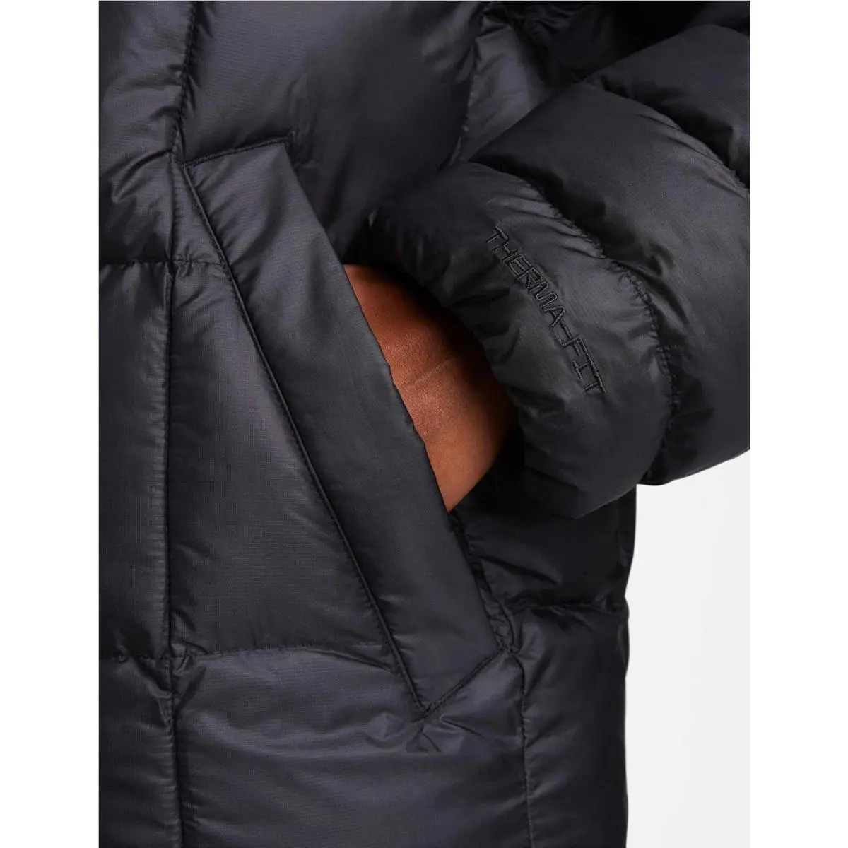 Nike clothing - Nike Sportswear Swoosh Puffer PrimaLoft Jacket - FB8729-010 - Black (UPC: 0196607991558) 4