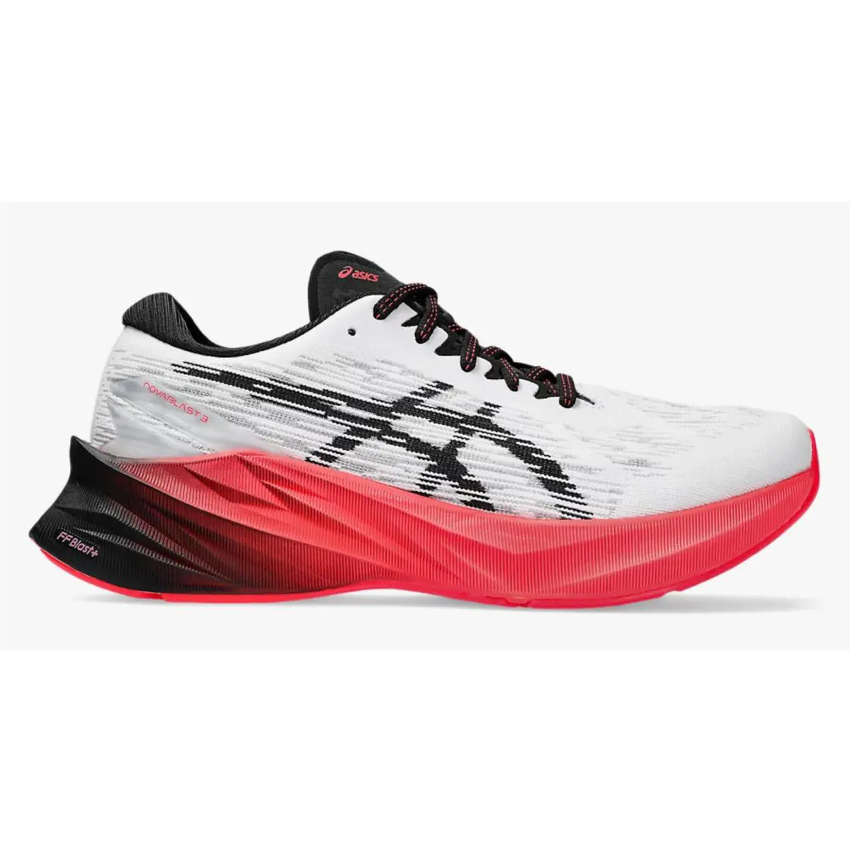 Asics Women`s Novablast 3 Running Shoes 7.5 US White/black-msrp IS $160-RARE