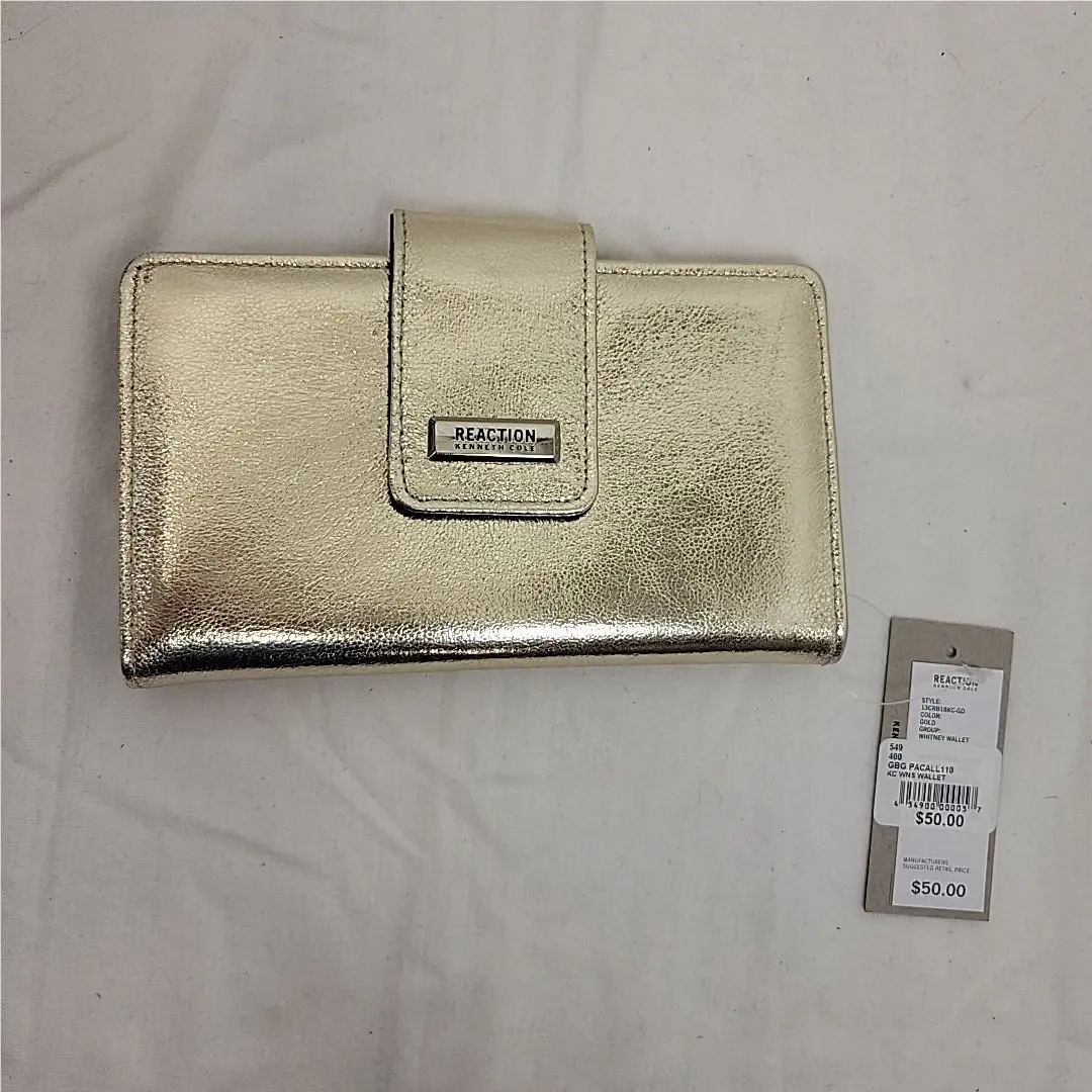 Great Kenneth Cole Reaction Women`s Whitney Wallet Organizer Gold