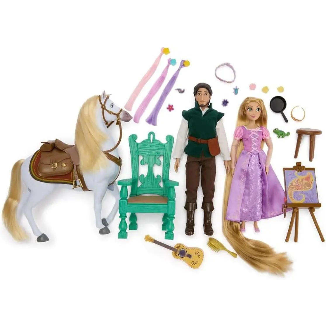 Disney Tangled Princess Rapunzel Classic Doll Gift Set 11 1/2`` Accessories
