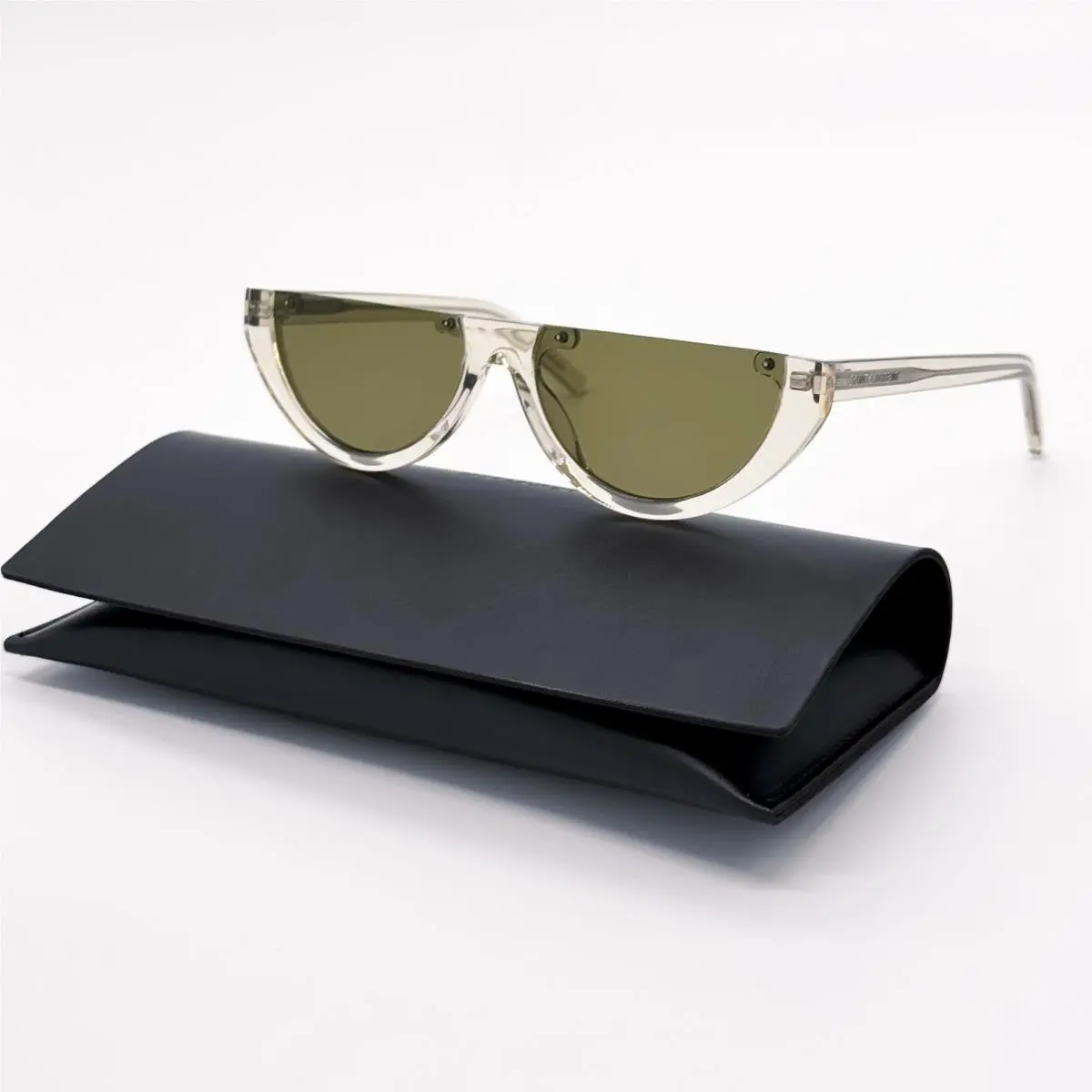 Saint Laurent SL 563 003 Women Clear Green Sunglasses Saint Laurent SL563 by Yves Saint Laurent