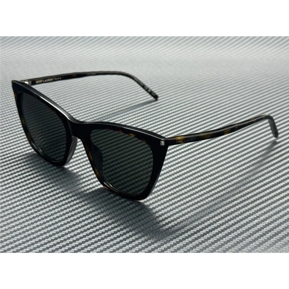 Saint Laurent SL 214 Kate Thin 002 Havana Grey Women`s 55 mm Sunglasses by Yves Saint Laurent